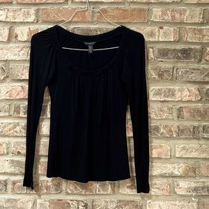 Banana Republic, XS, Black long sleeved top